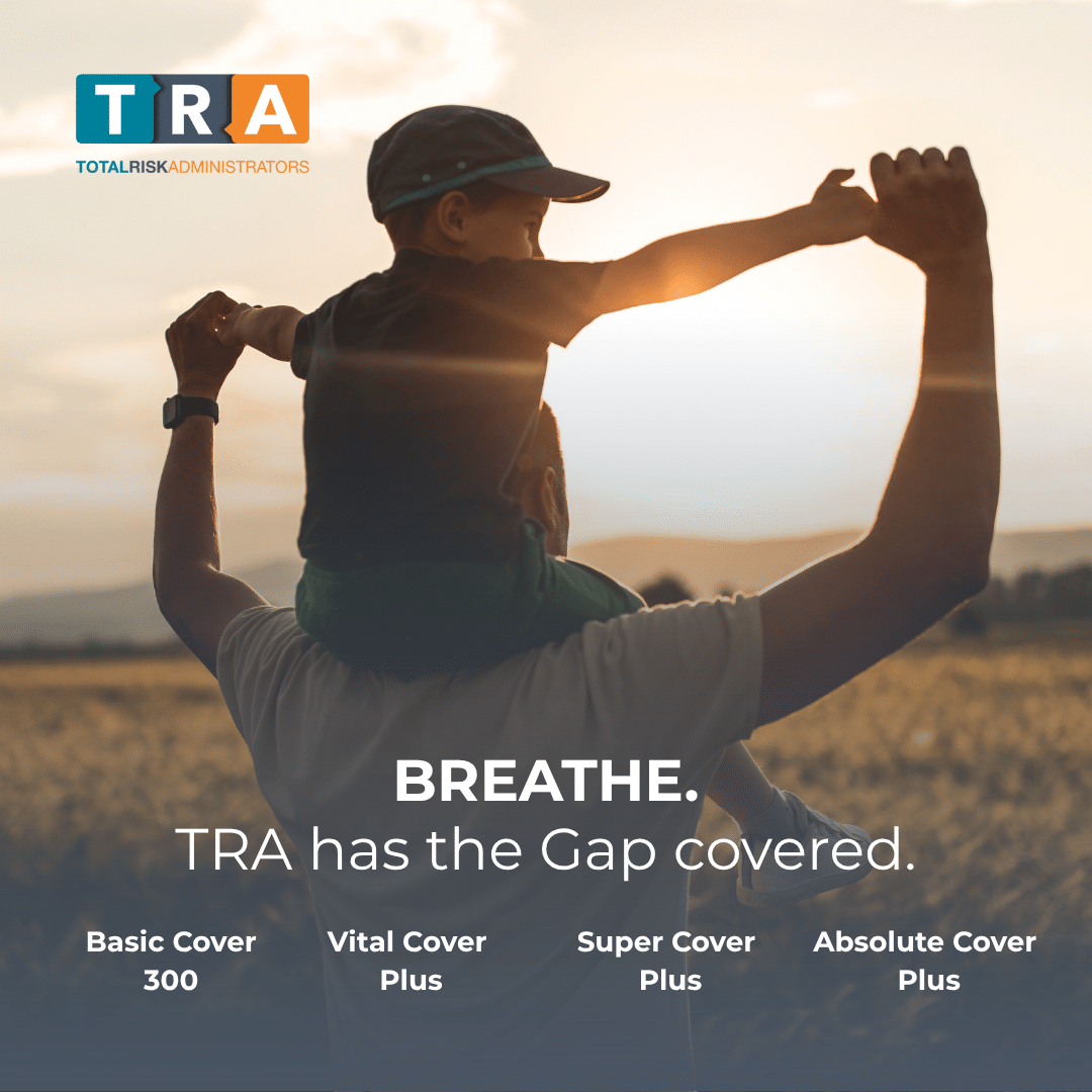 TRA Gap Cover for South Africans, from as little as R99 per month.