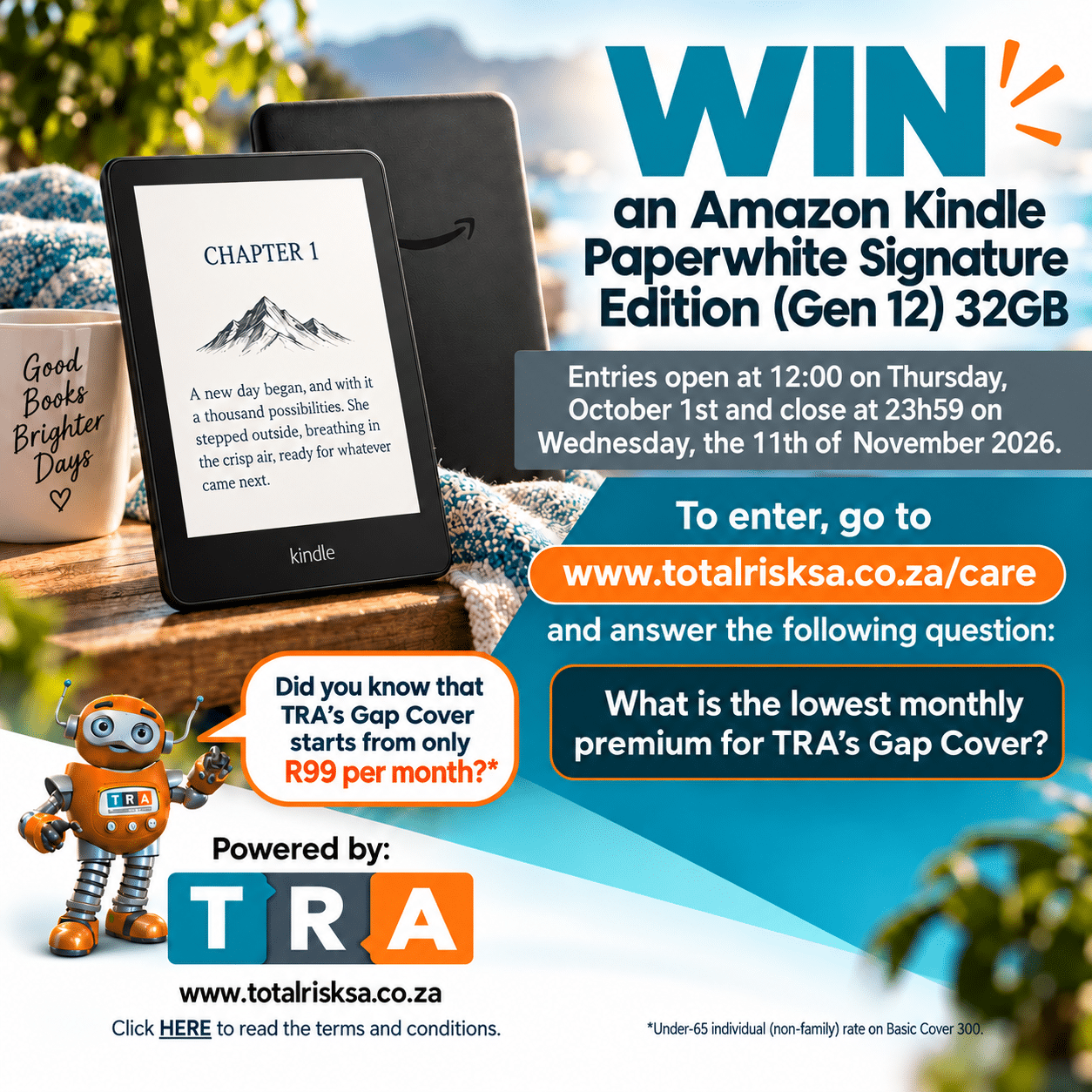Win a Kindle with TRA | October 2026